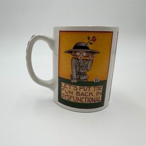 Mary Engelbreit ME Ink Coffee Mug Multicolor Quote Text Character Art